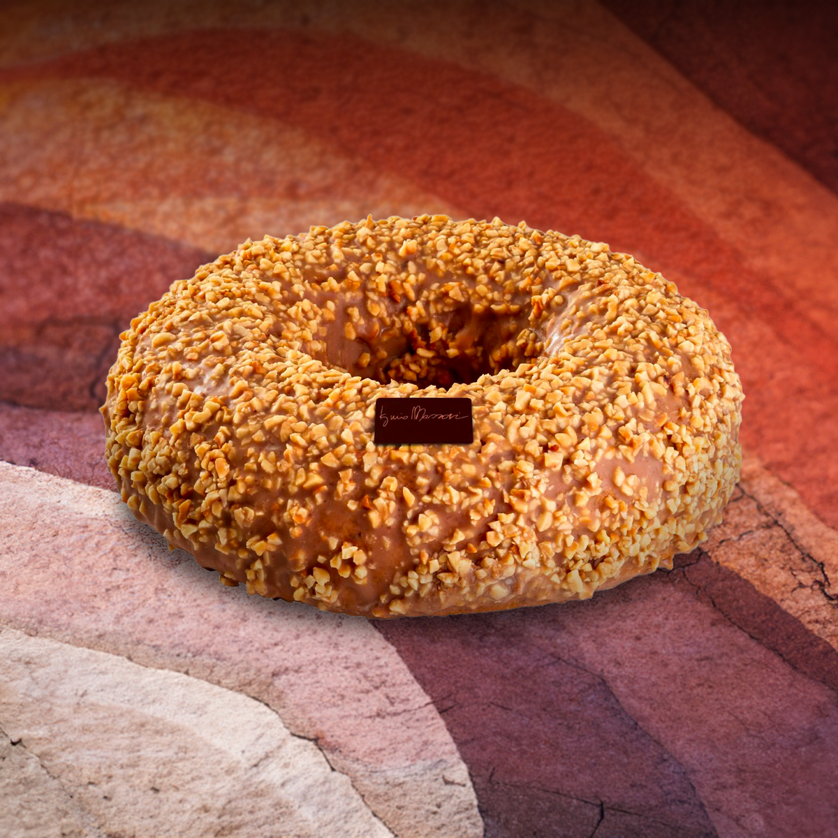 Laktosefreier Haselnuss-Donut